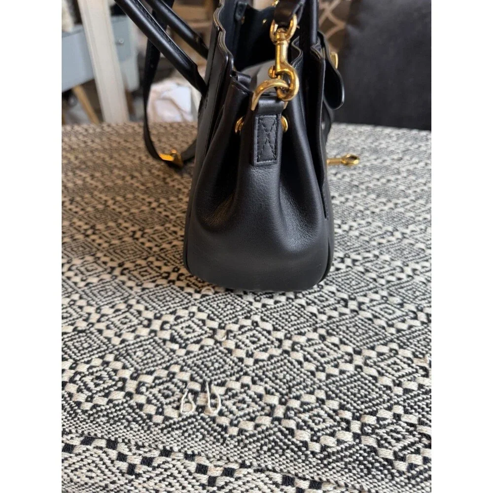 BALENCIAGA Bel Air Mini Black Leather Carry All Bag. Retails $3,650 - Picture 6 of 16